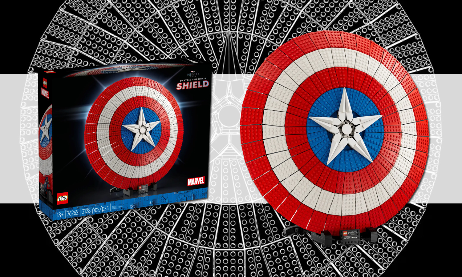 SLIDER lego bouclier captain america