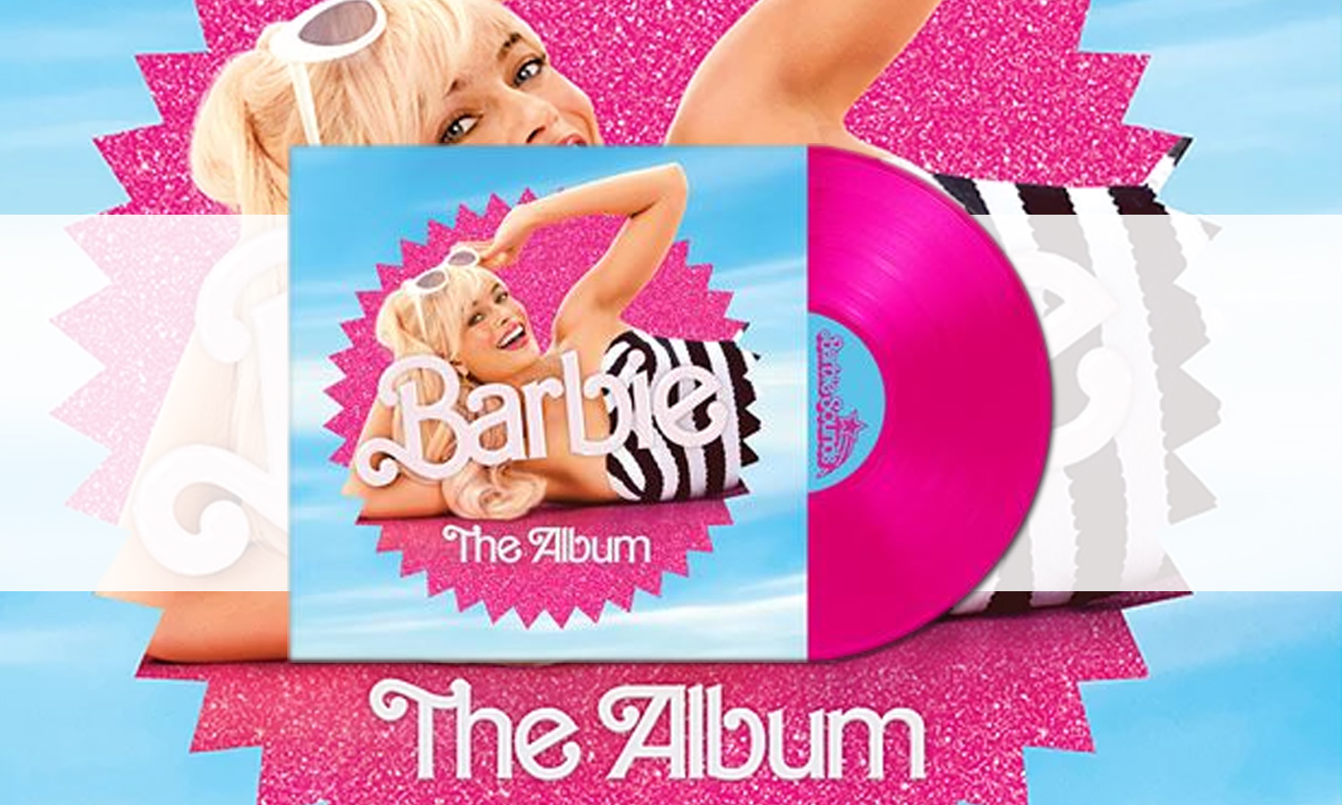 SLIDER Vinyle Barbie le Film Edition Limitee Rose Neon