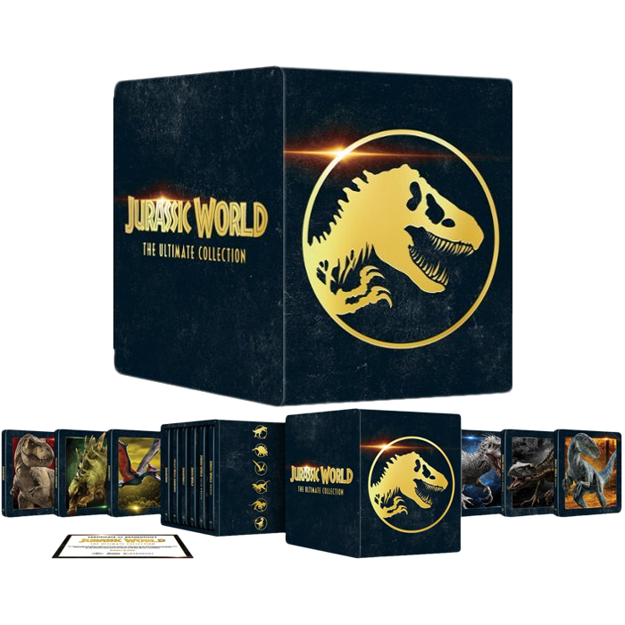 Jurassic World The Ultimate Collection Blu Ray 4K steelbook nouveau visuel produit