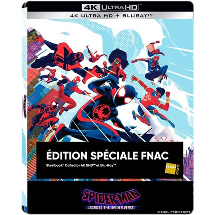 spiderman across the spider verse 4k steelbook visuel produit fnac