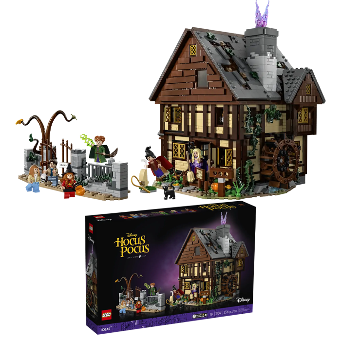 Lego Disney Hocus Pocus le manoir des sœurs Sanderson 21341 visuel produit