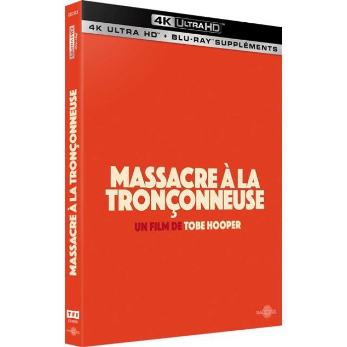massacre a la tronconneuse blu ray 4k ultra hd visuel produit