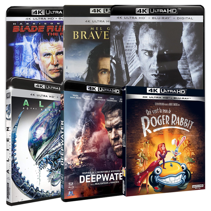 2 blu ray 4k achetés le 3eme offert