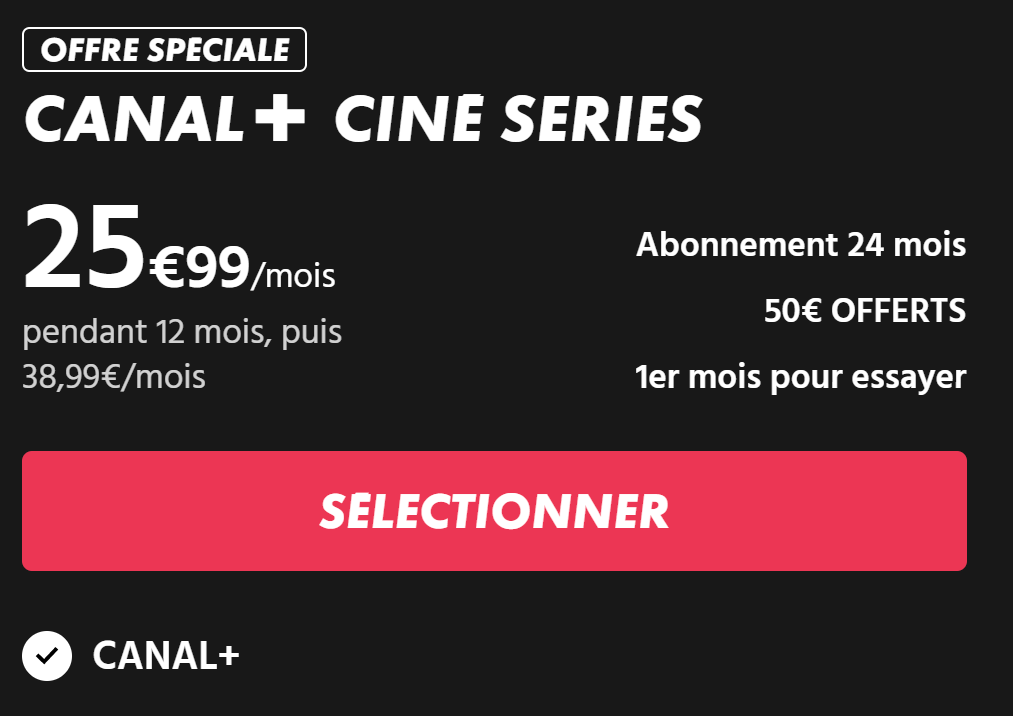 abonnement canal plus 25,99 euros visuel produit