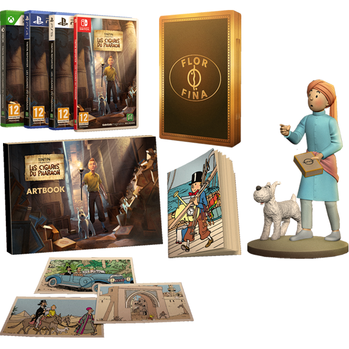 Tintin Reporter Les Cigares du Pharaon Collector boites ps4 ps5 switch visuel produit