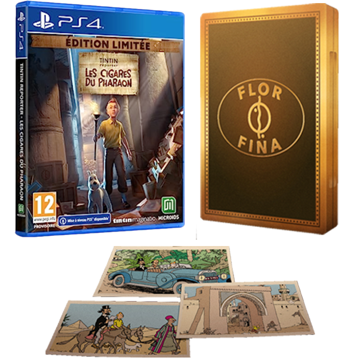 Tintin Reporter Les Cigares du Pharaon edition limitée ps4 visuel produit