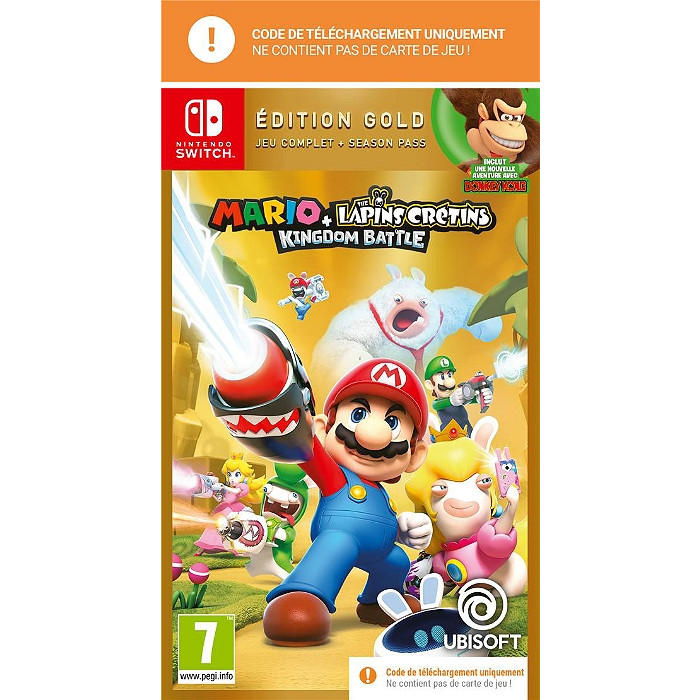 mario the lapins cretins kingdom battle code in a box edition gold switch visuel produit