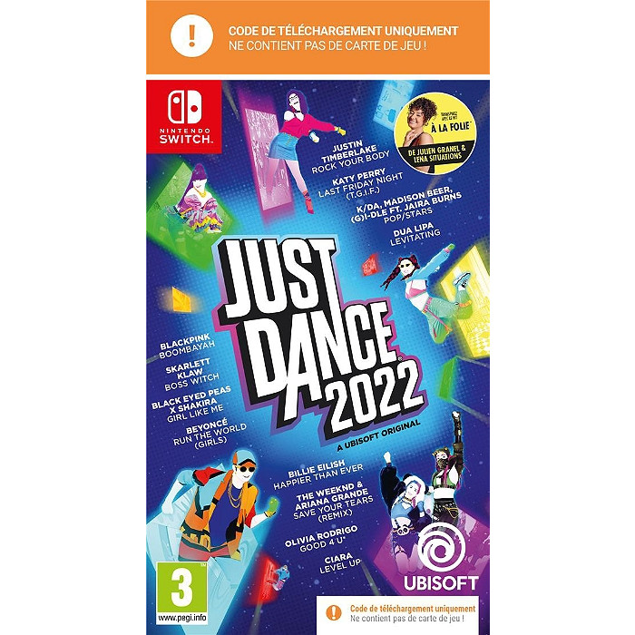 just dance 2022 code in a box switch visuel produit