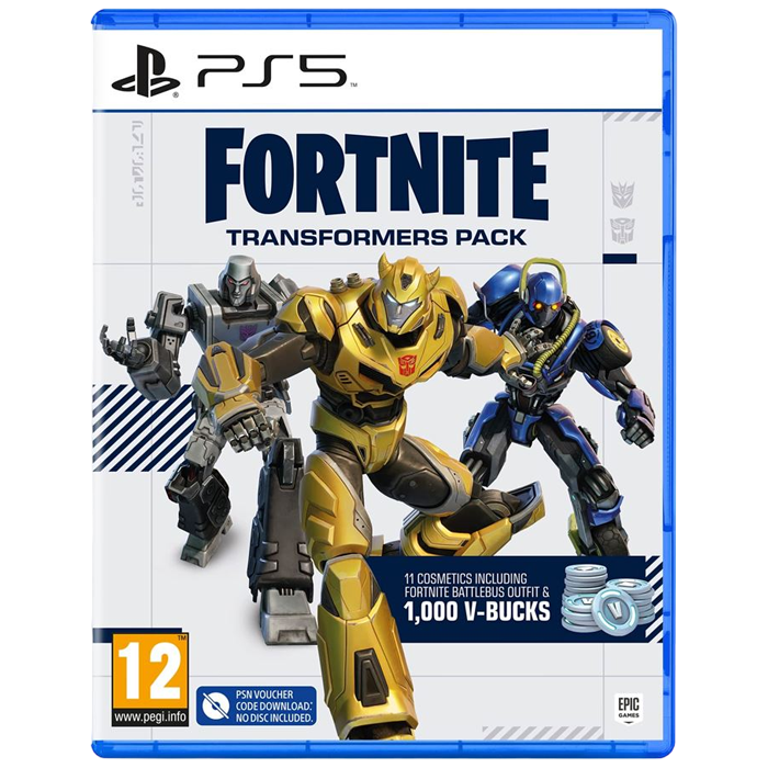 Fortnite Pack Transformers ps5 code telechargement visuel produit