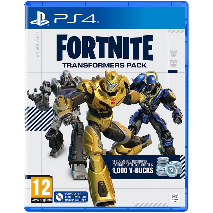 Fortnite Pack Transformers ps4 code telechargement visuel produit