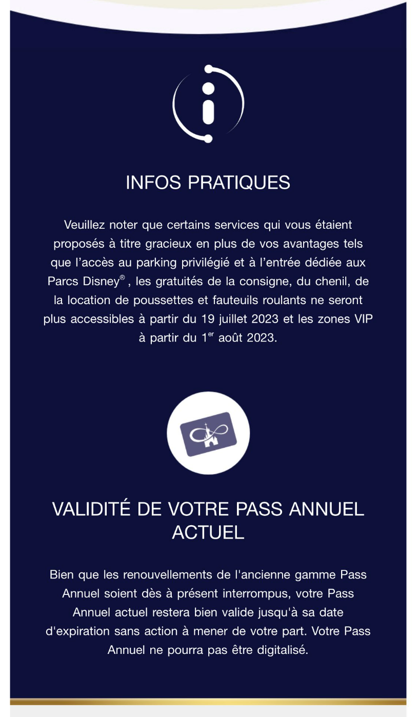 PASS ANNUEL DISNEYLAND PARIS PERTE AVANTAGE