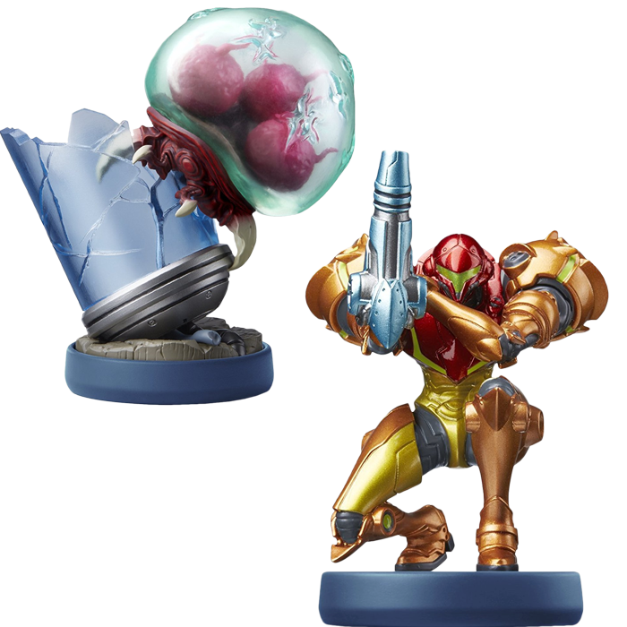 Amiibo Metroid Samus Returns Aran et mother brain
