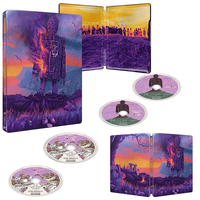 wicker man steelbook collector blu ray 4k visuel produit