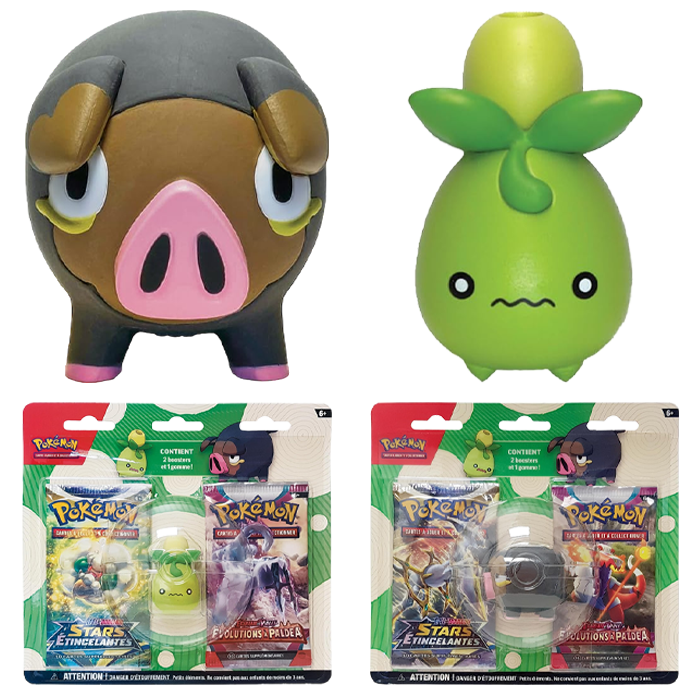 pokemon pack 2 boosters gomme olivini gourmelet visuel produit