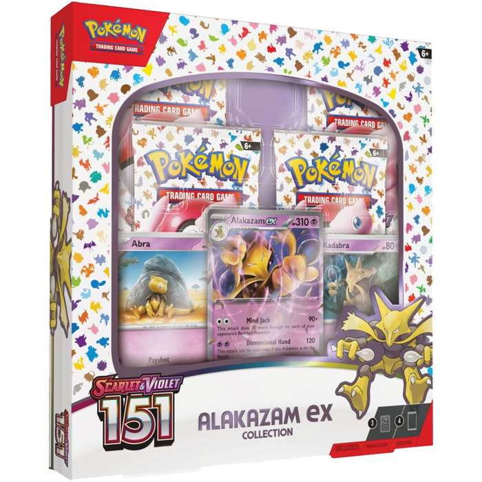 coffret pokemon ecarlate violet 151 alakazam ex visuel produit