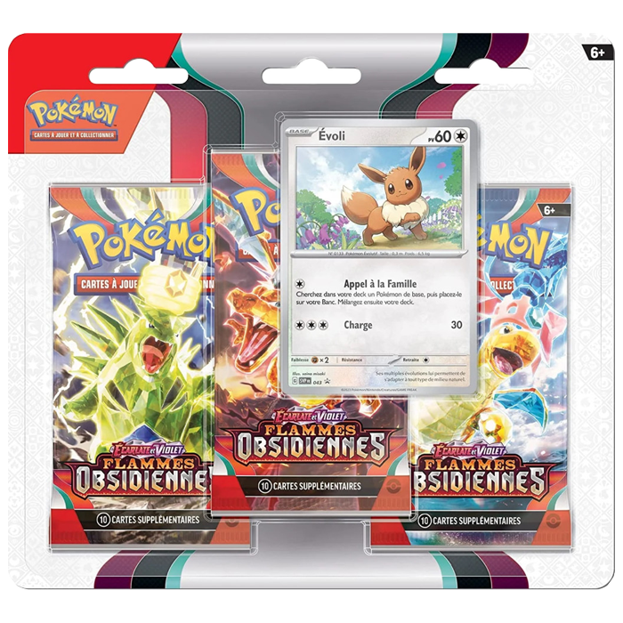 pokémon ev03 3 boosters flammes obsidiennes visuel produit
