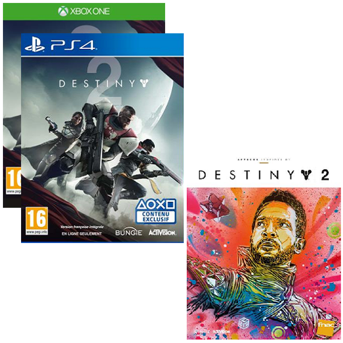 destiny 2 pas cher + artbook ps4 xbox one