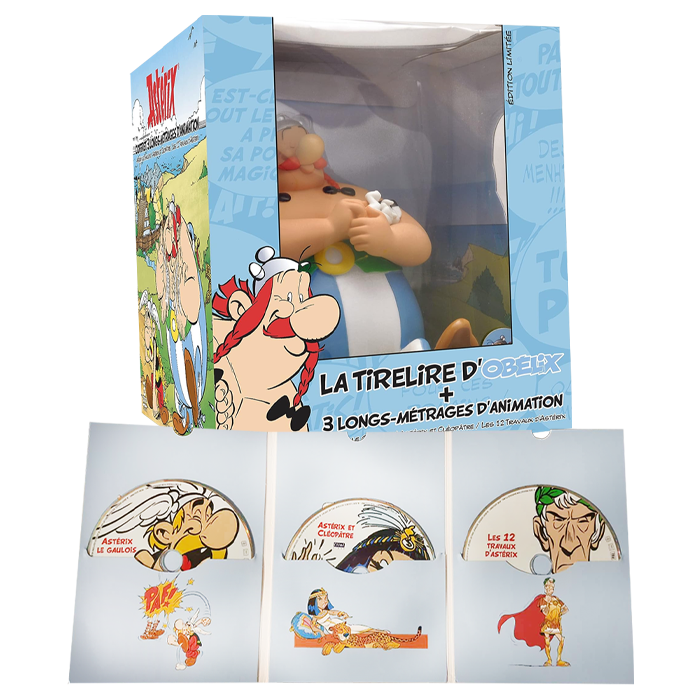 tirelire obelix avec dvd visuel produit