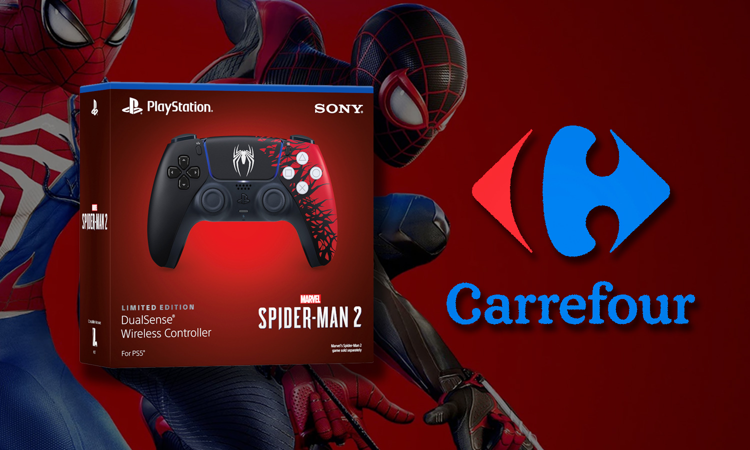 ou acheter la manette spiderman 2 ps5 en stock carrefour