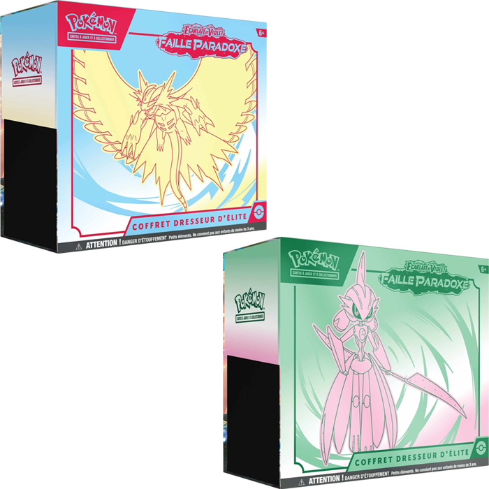 Coffret Dresseur d'Elite Faille Paradoxe EV04 visuel produit 2 coffrets