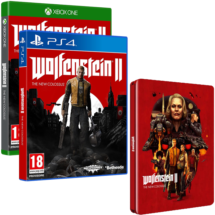Wolfenstein 2 The New Colossus + Steelbook sur PS4 et Xbox One