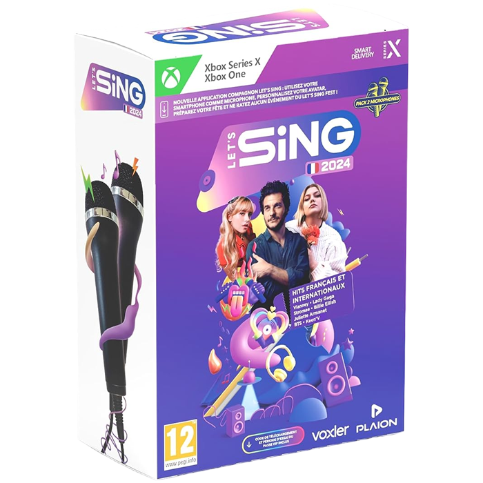 lets sing 2024 avec 2 micros xbox visuel produit