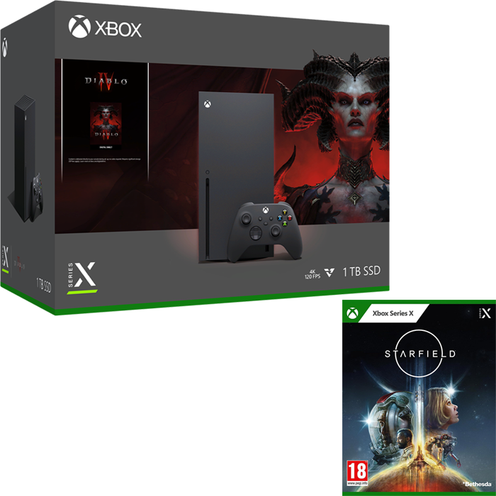 pack xbox series x diablo 4 starfield visuel produit