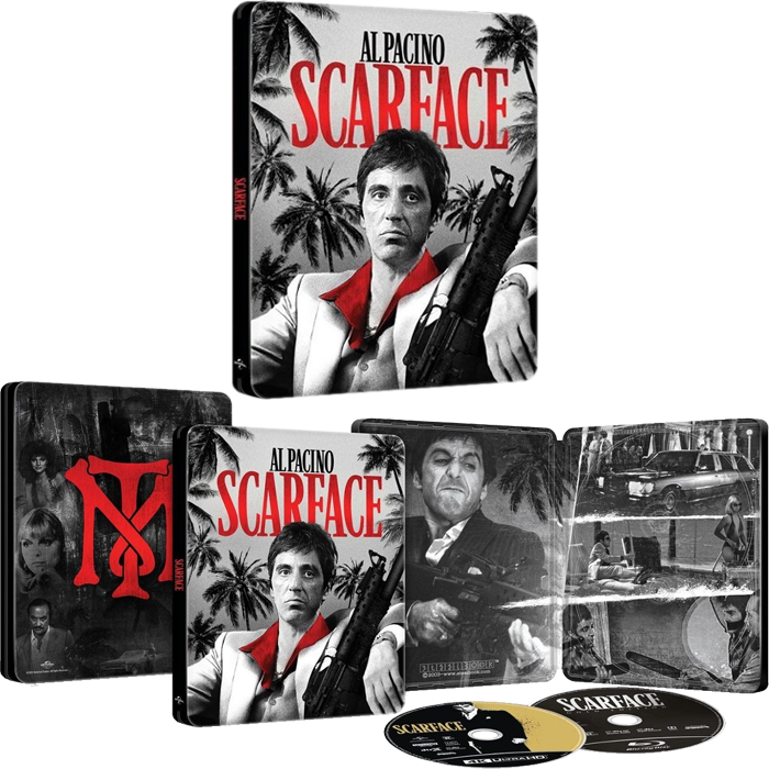 Scarface 4k Steelbook 40ème anniversaire visuel us produit copie