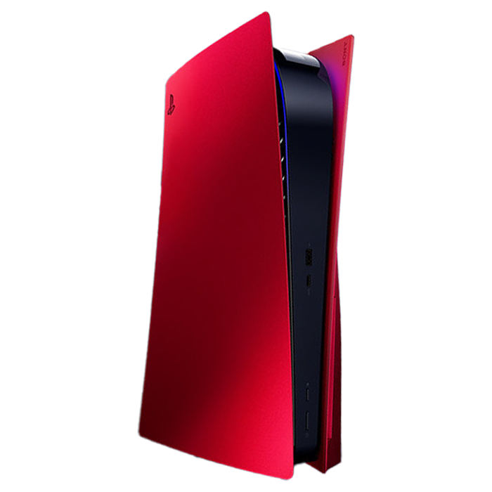 façade ps5 cover volcanic red visuel produit