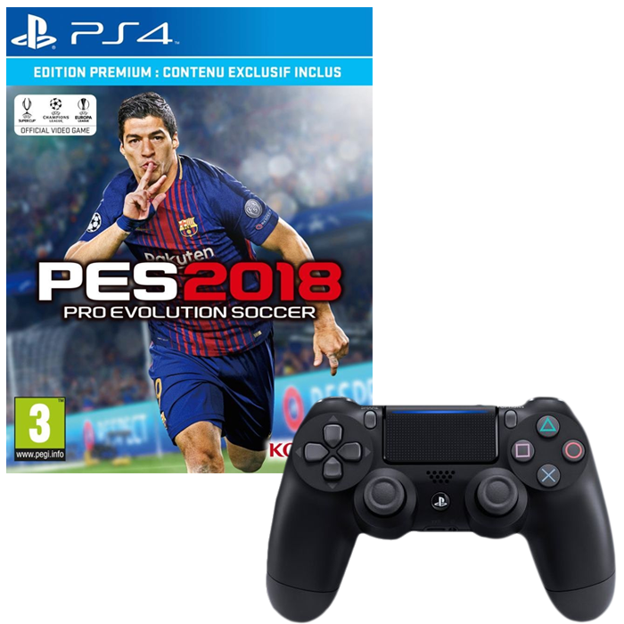 pes 2018 + manette ps4