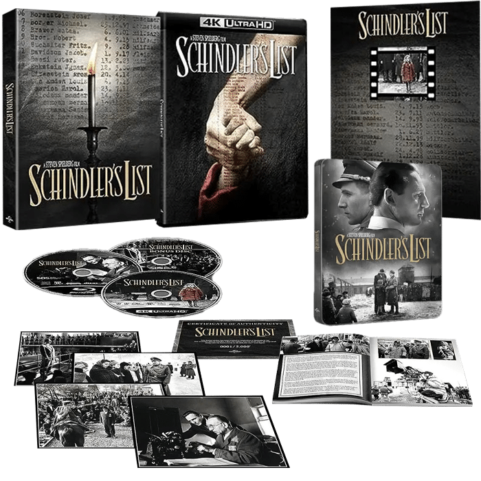 la liste de schindler 4k collector visuel definitif produit