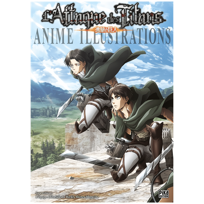 artbook attaque des titans anime illustrations visuel produit