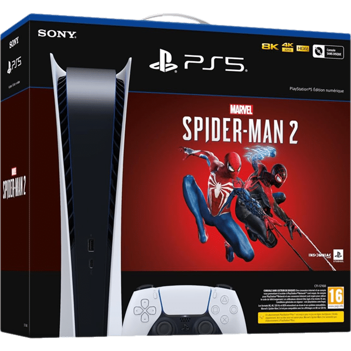 Bundle PS5 Digital Spiderman 2 visuel definitif produit