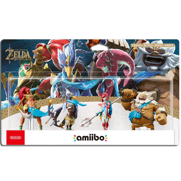 amiibo zelda revali mipha daruk urbosa zelda breath of the wild BOTW boite