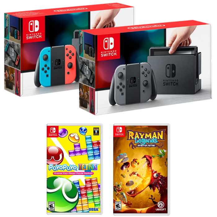nintendo switch rayman legends puyo puyo tetris