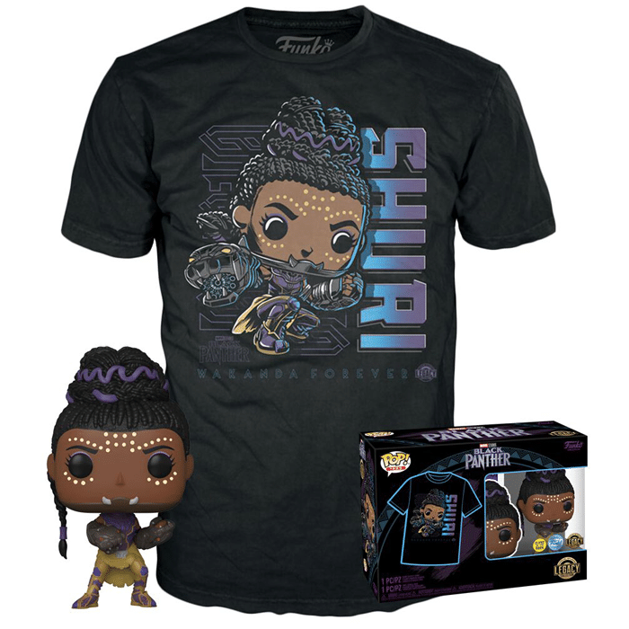 t shirt shuri avec funko visuel produit