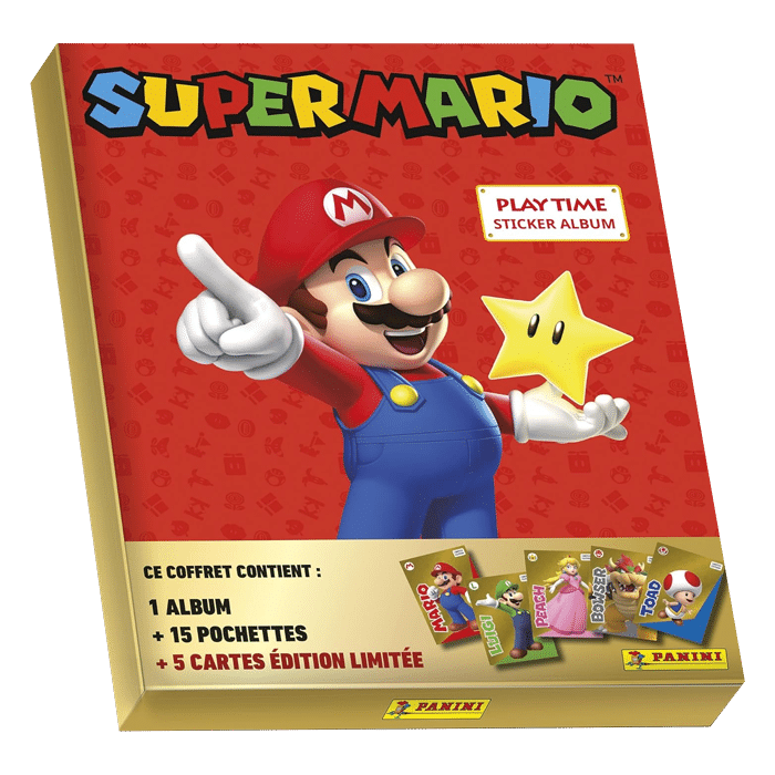 sticker album mario edition gold visuel produit