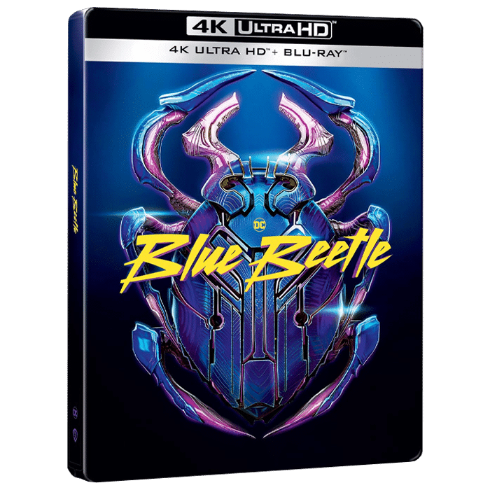 blue beetle 4k steelbook scarabée visuel produit