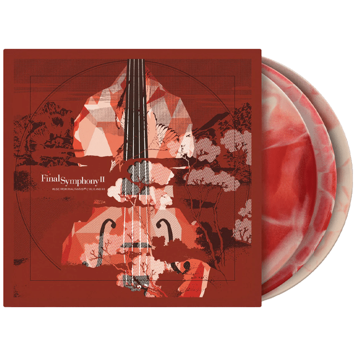 Vinyles Final Fantasy Final Symphony 2 blanc rouge visuel produit