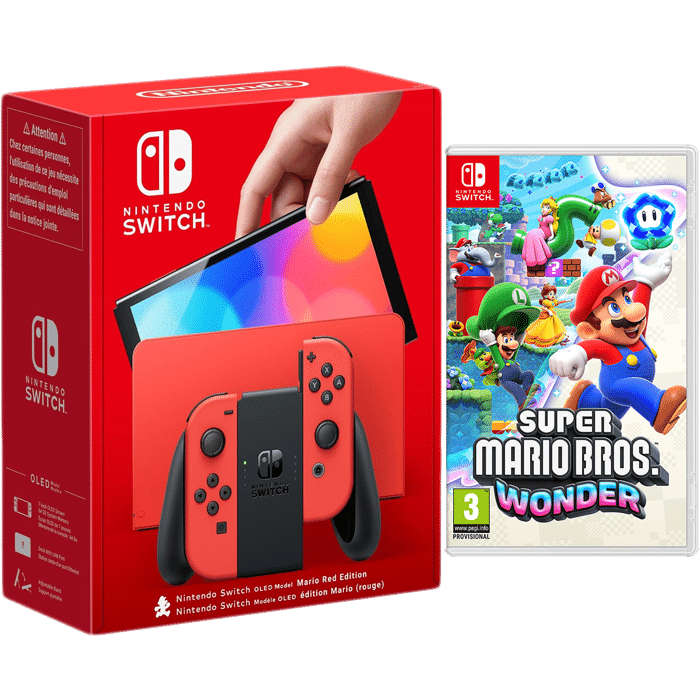 Pack Switch OLED Mario Wonder visuel produit