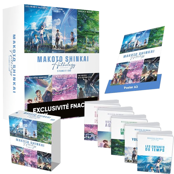 Coffret Blu Ray Makoto Shinkai Anthology visuel produit
