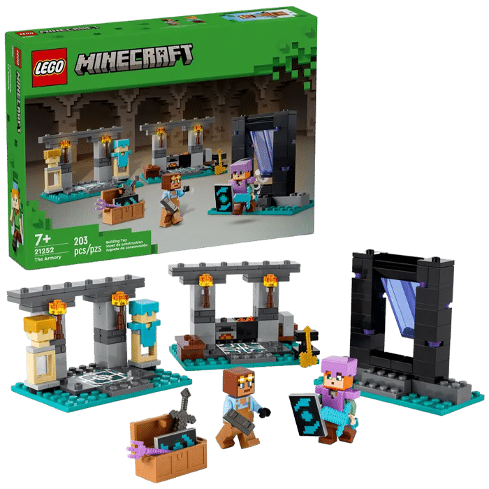lego minecraft l’armurerie 21252 visuel produit