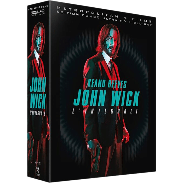 John Wick Les 4 chapitres Blu Ray 4K visuel produit