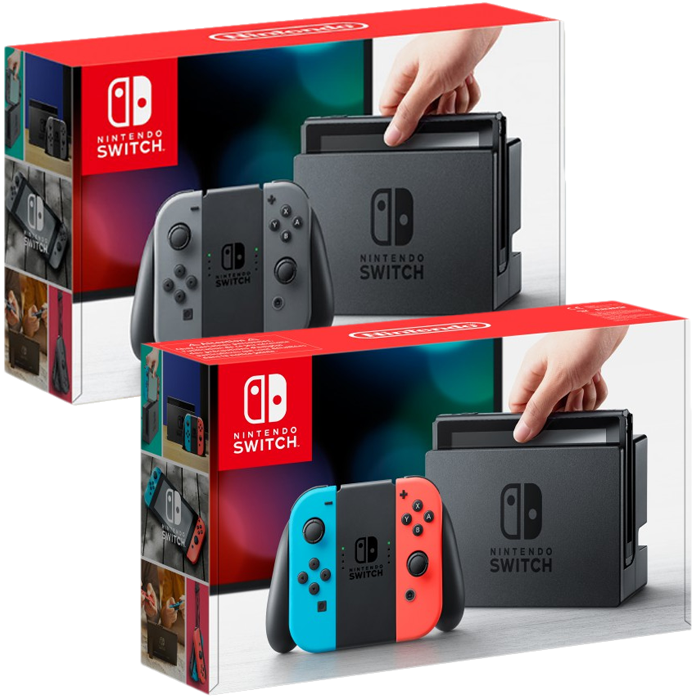 nintendo switch grise néon copie