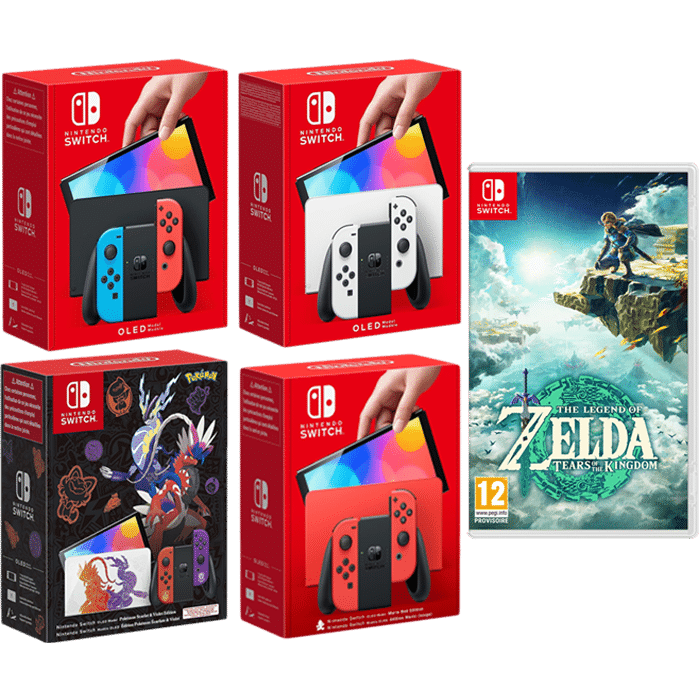 black friday 2023 pack console switch oled zelda tears of the kingdom visuel produit