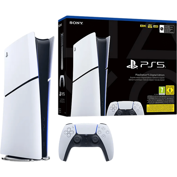 Console PS5 Slim Digital visuel produit packaging