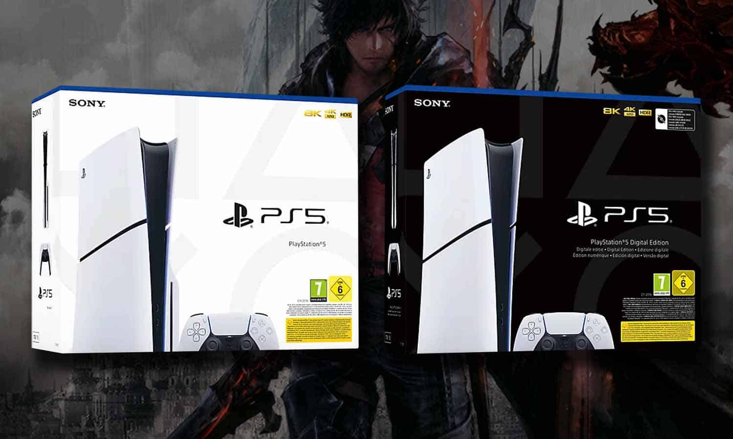 slider consoles ps5 slim standard et digital multi