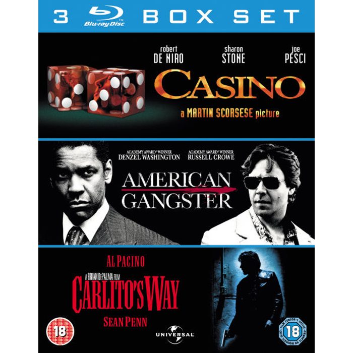 Pack 3 Blu-Ray Casino + American Gangster + L'impasse