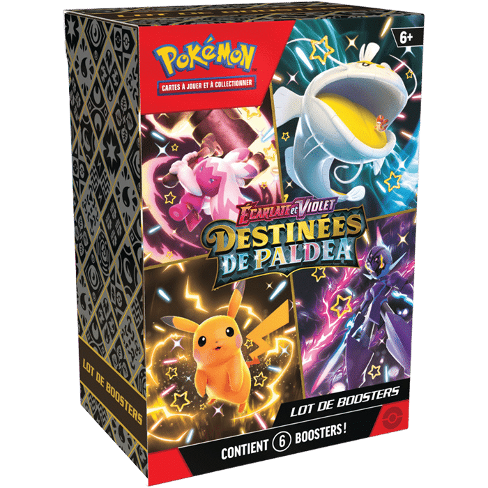 pokémon 6 boosters destinées de paldea visuel produit v3