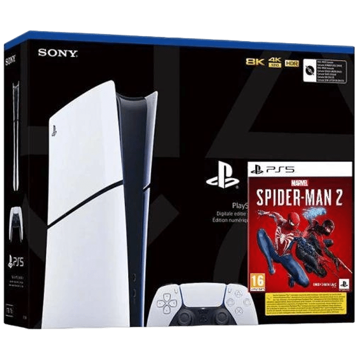 console ps5 slim digital spiderman 2 visuel produit